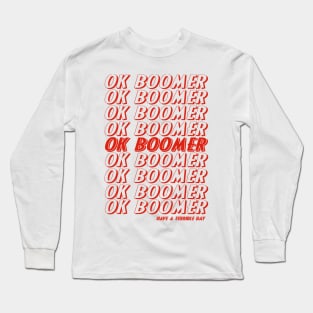 Ok Boomer Trend Meme Long Sleeve T-Shirt